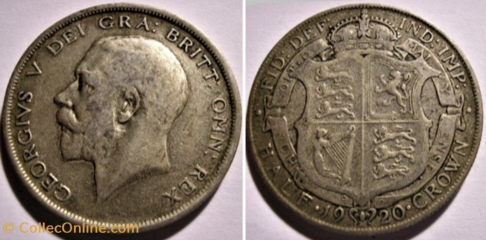 George V - Half Crown 1920 - Great Britain monnaies monde royaume uni george v half crown 1920 great britain