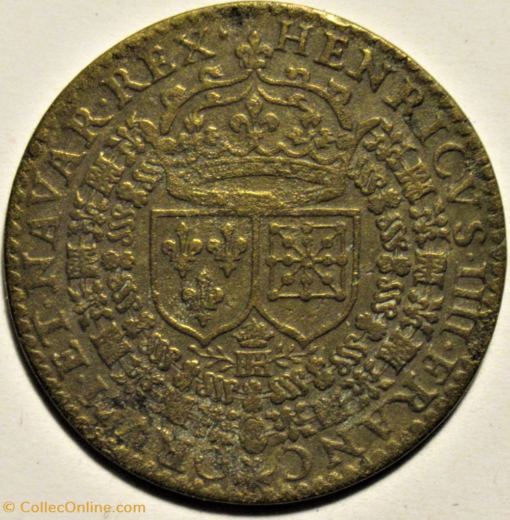 Henri IV, 1608 Jeton, Semblable à un Dieu... monnaies paranumismatique jetons poids henri iv 1608 jeton semblable a un dieu