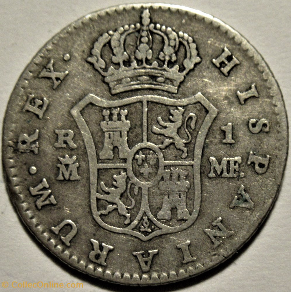 1799 Real Madrid - Carlos IV de España 3 monnaies monde espagne 1799 real madrid carlos iv de espana