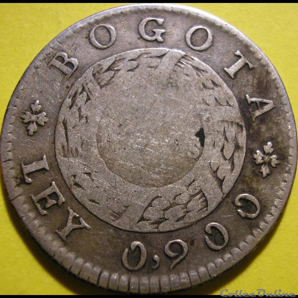 2 Reales 1848 Bogota - Nueva Granada monnaies monde colombie 2 reales 1848 bogota nueva granada