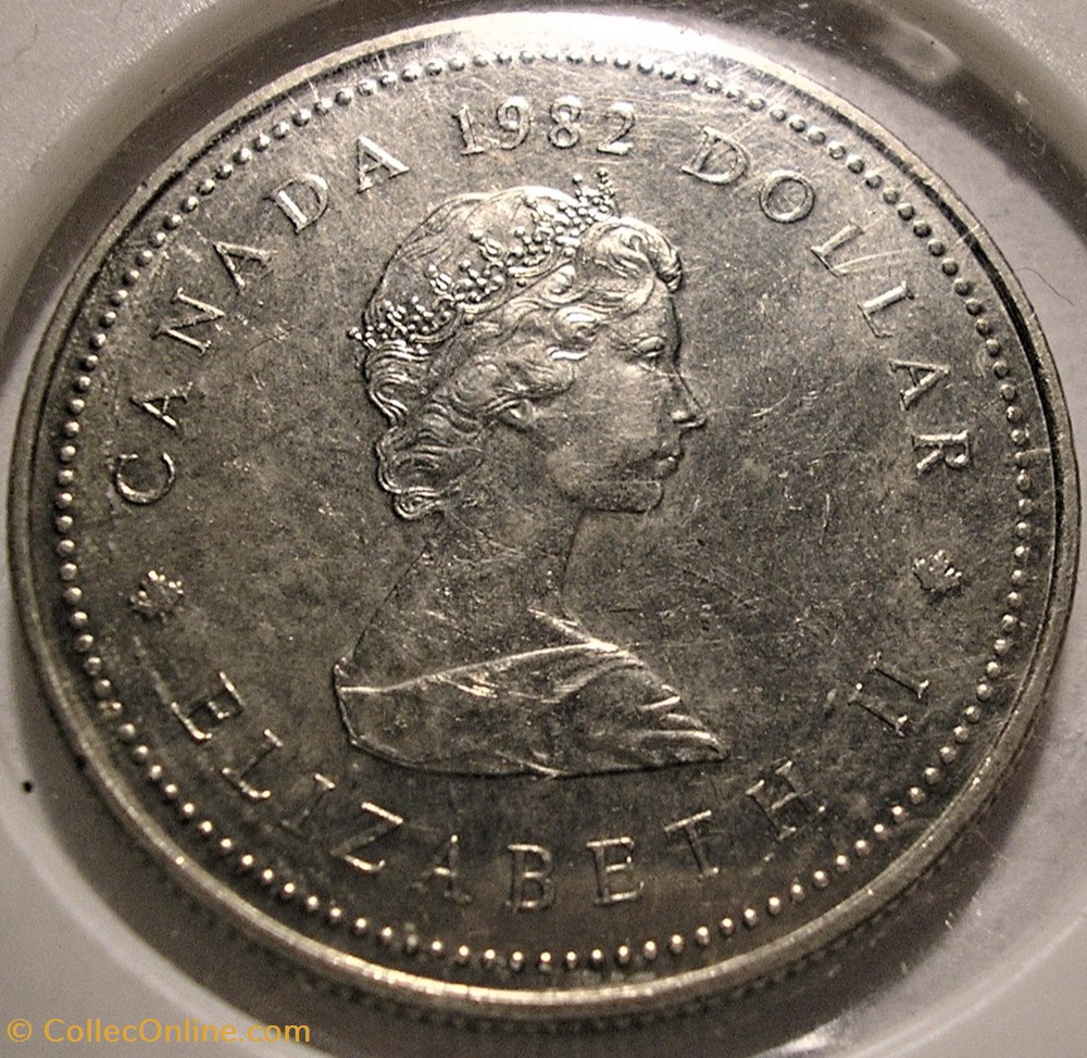 Elizabeth II - 1 Dollar 1867-1982 Constitution monnaie monde canadum elizabeth ii 1 dollar 1867 1982 constitution