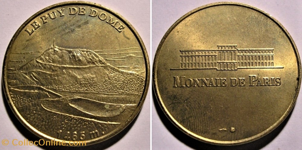 mereaux puy de dome jeton touristique monnaie de paris 1998