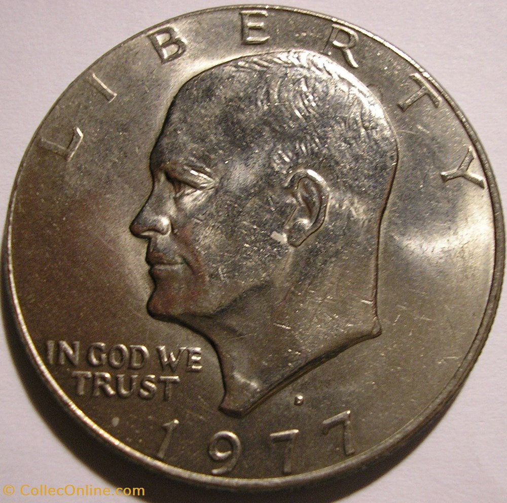 monnaie monde etat uni 1977 denver dollar ex 2