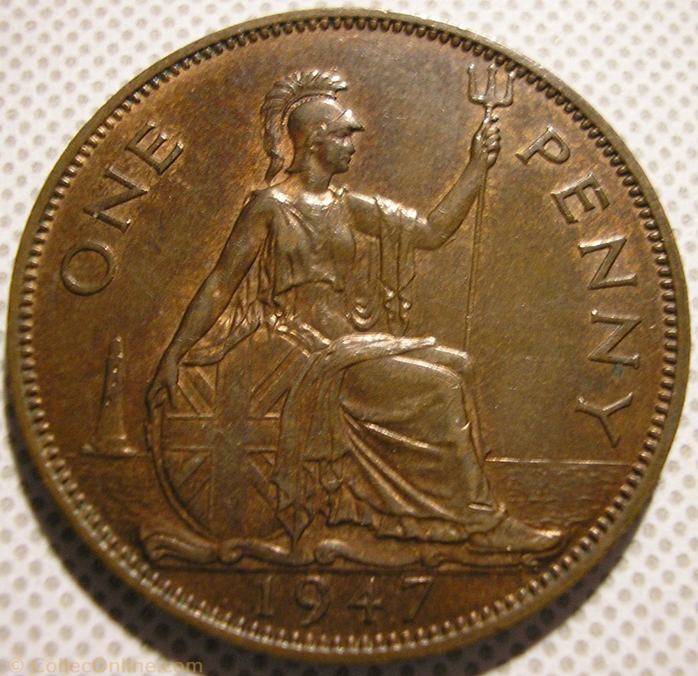 George VI - One Penny 1947 - UK monnaie monde royaume uni george vi one penny 1947 uk