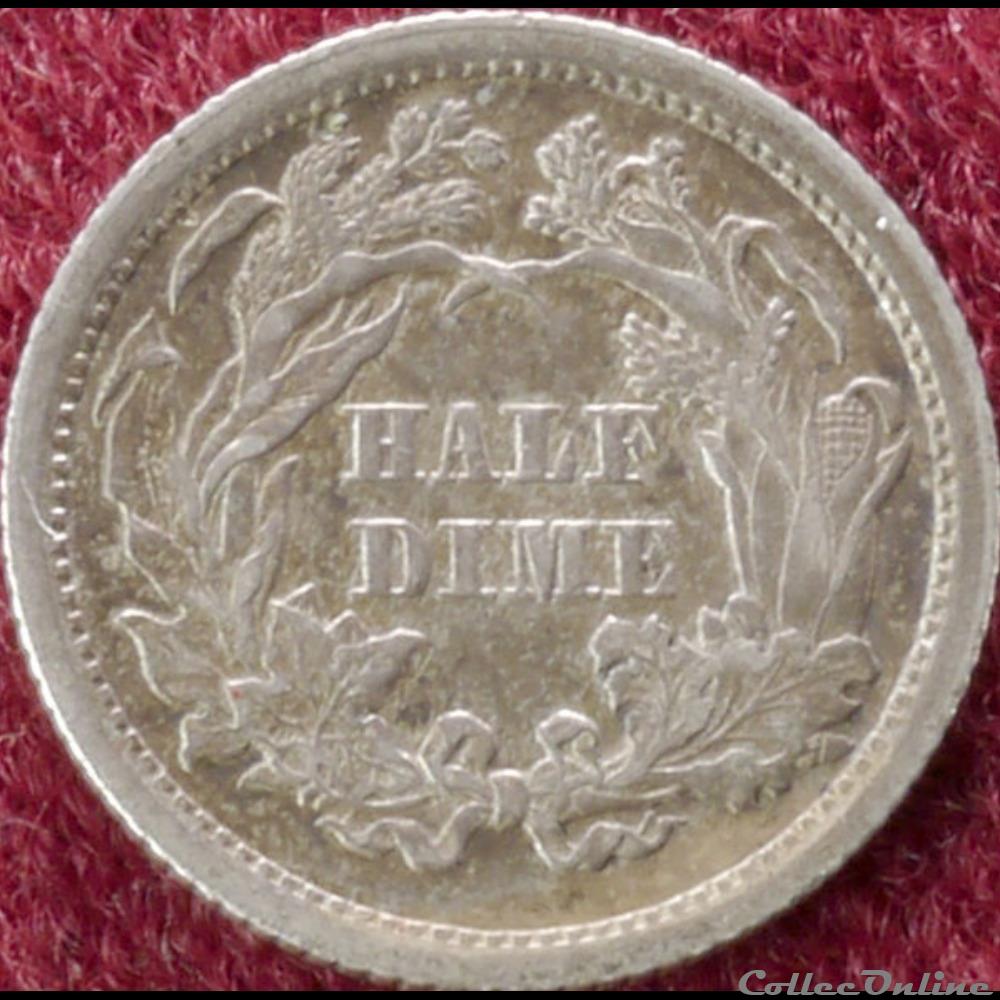 1862 Half Dime monnaies monde etats unis 1862 half dime