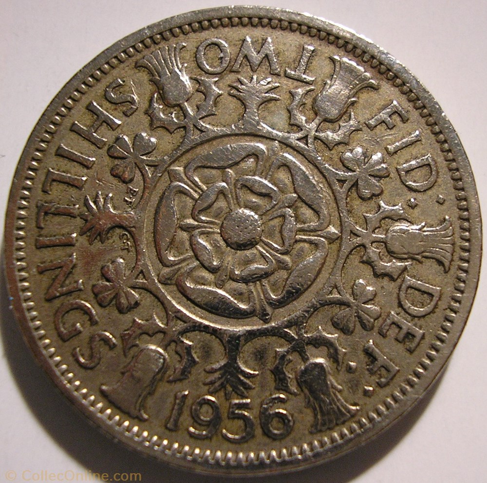 monnaie monde royaume uni elizabeth ii 1 florin 1956 uk