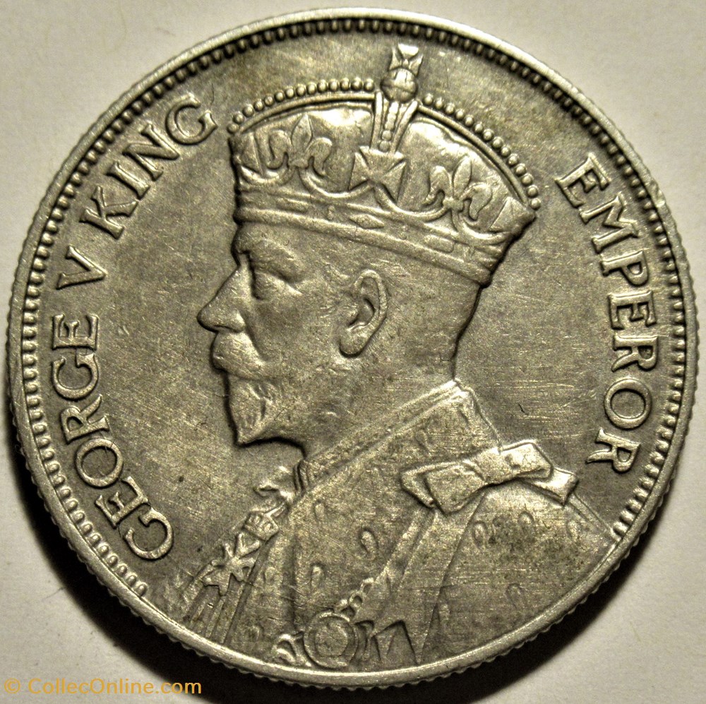 George V - One Florin 1934 - New Zealand 2 monnaies monde nouvelle zelande george v one florin 1934 new zealand