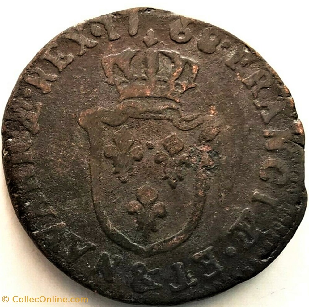 monnaies europe medievale france royales louis xv 1 sol a ecu aix 1768
