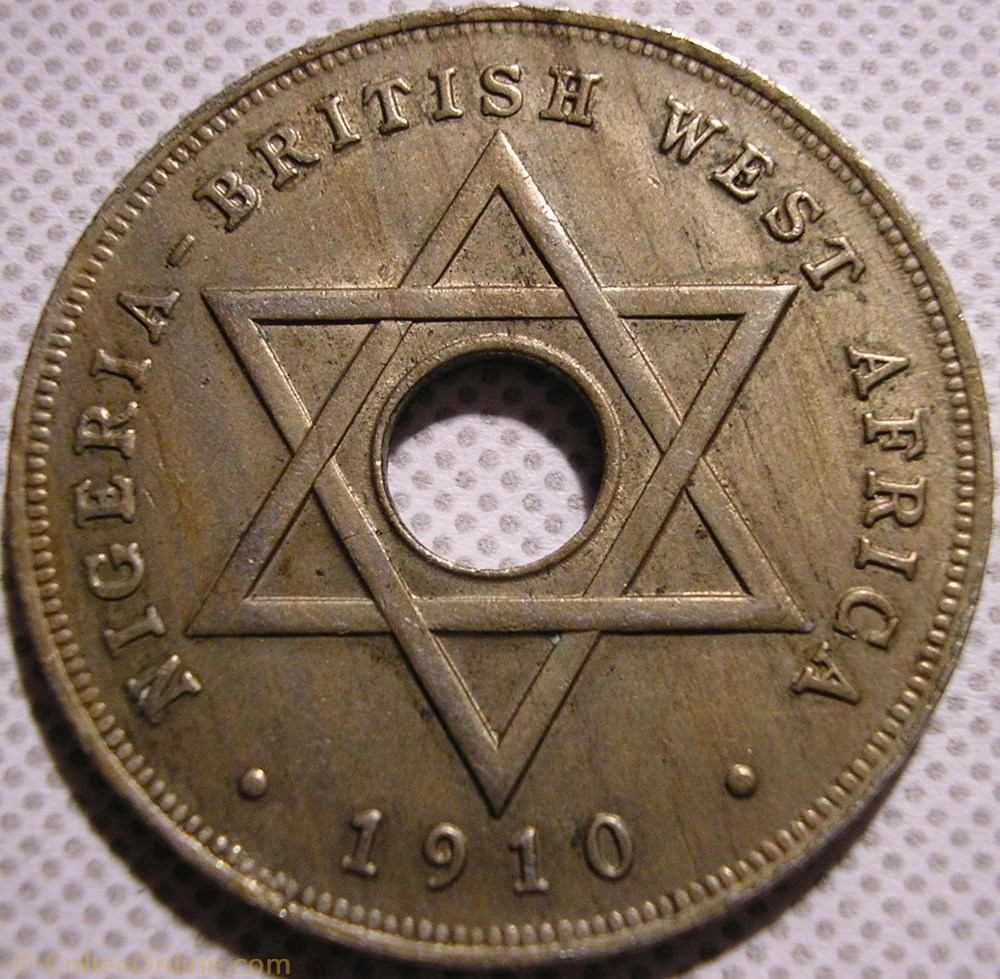 Edward VII - One Penny 1910 - West Africa monnaies monde nigeria edward vii one penny 1910 west africa