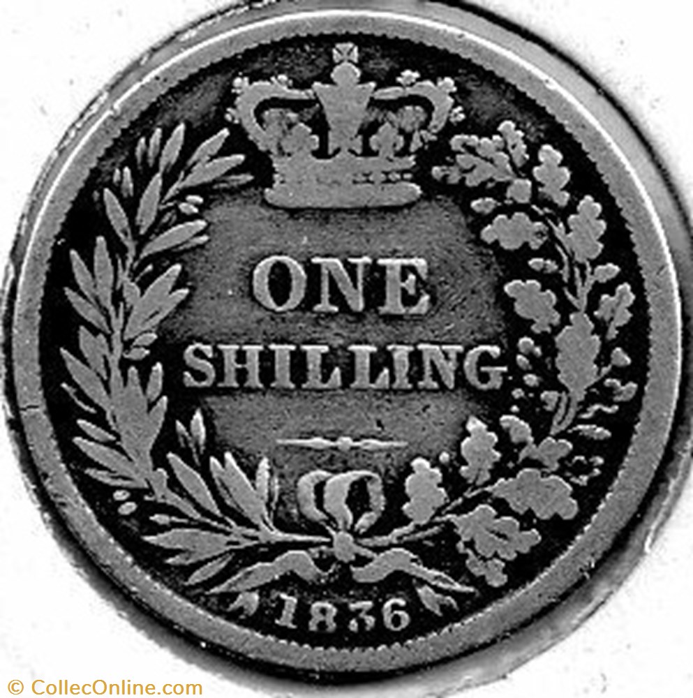 William IV - One Shilling 1836 Kingdom of Great Britain monnaie monde royaume uni william iv one shilling 1836 kingdom of great britain