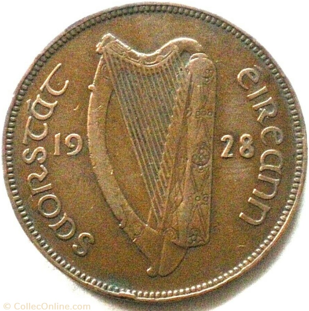 1 Pingin / 1 Penny 1928 monnaie monde irlande 1 pingin 1 penny 1928