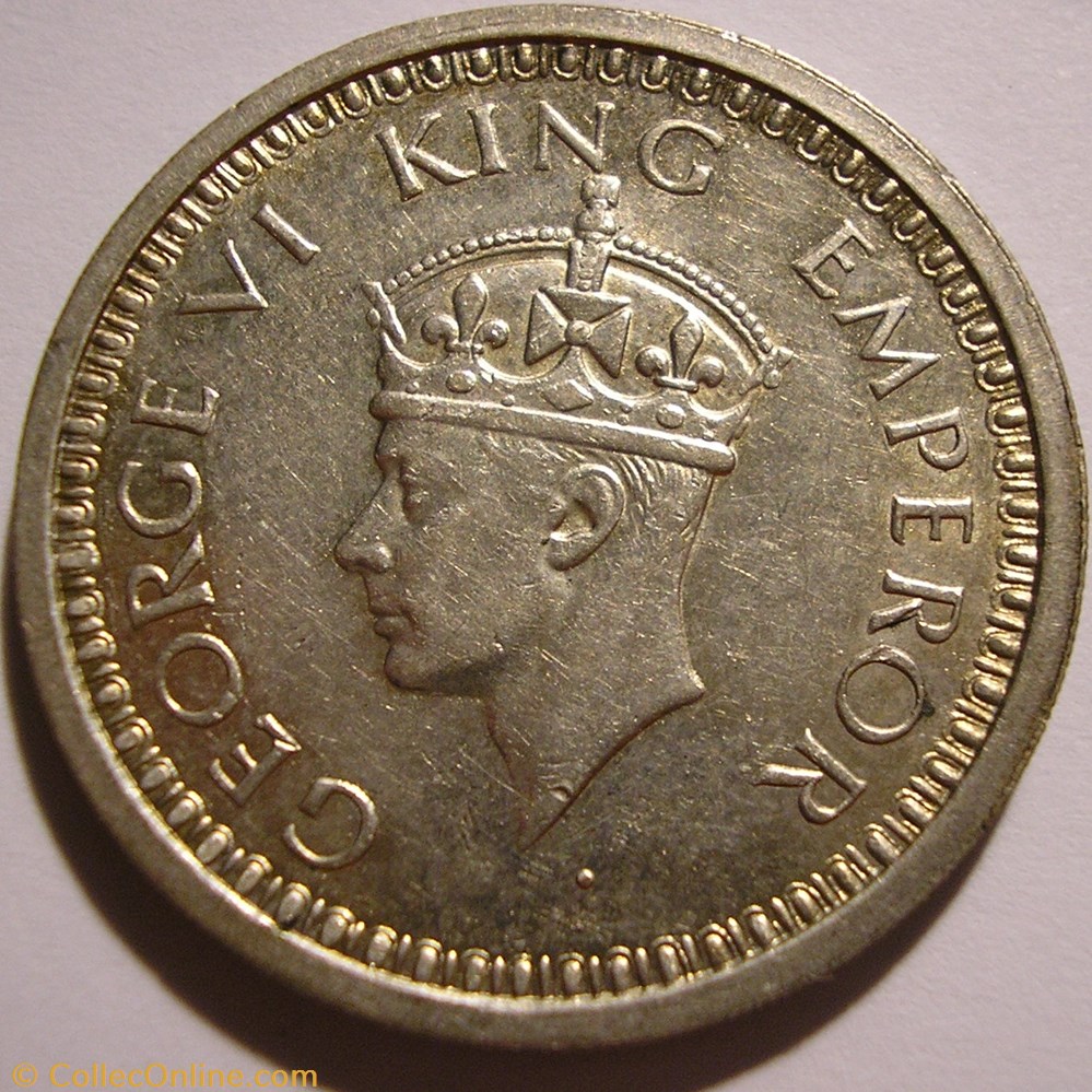 George VI - One Rupee 1945 Bombay - British India monnaies monde inde george vi one rupee 1945 bombay british india