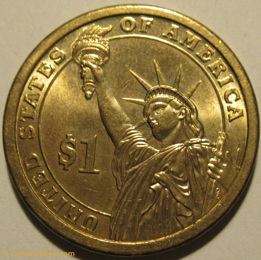 John Tyler - 2009 One Dollar, Philadelphia Mint 2 monnaies monde etats unis john tyler 2009 one dollar philadelphia mint