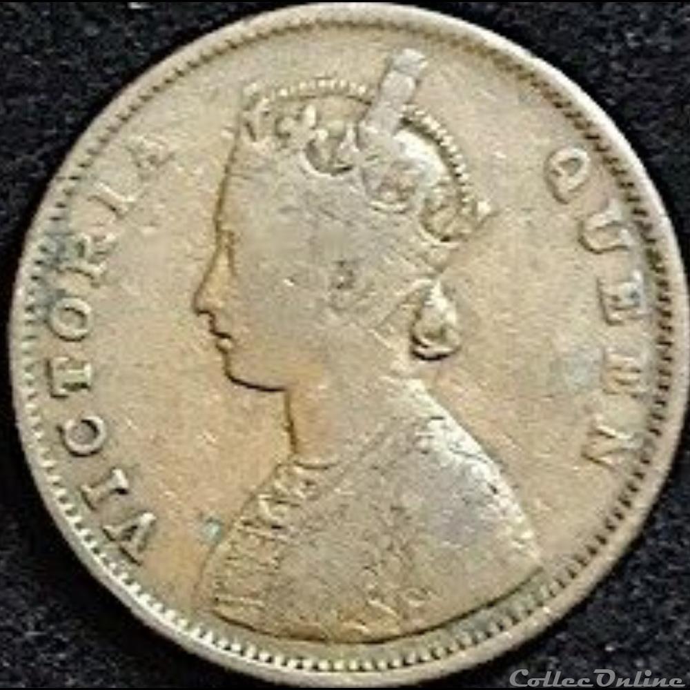 Victoria - Half Anna 1862 Calcutta - British India monnaie monde inde victoria half anna 1862 calcutta british india