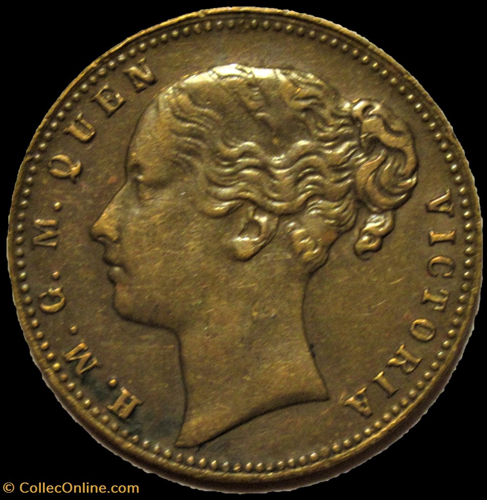 Jeton Publicitaire Bijoux Porte Or - Victoria c.1855 medailles france second empire jeton publicitaire bijoux porte or victoria c 1855