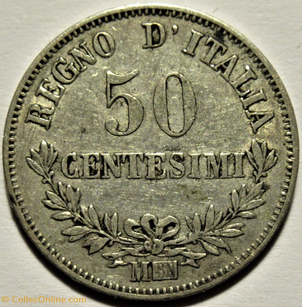 1863 Royaume d'Italie, 50 Centesimi, Milano - Vittorio Emanuele II (ex.3) 3 monnaies monde 1863 royaume italie 50 centesimi milano vittorio emanuele ii ex 3