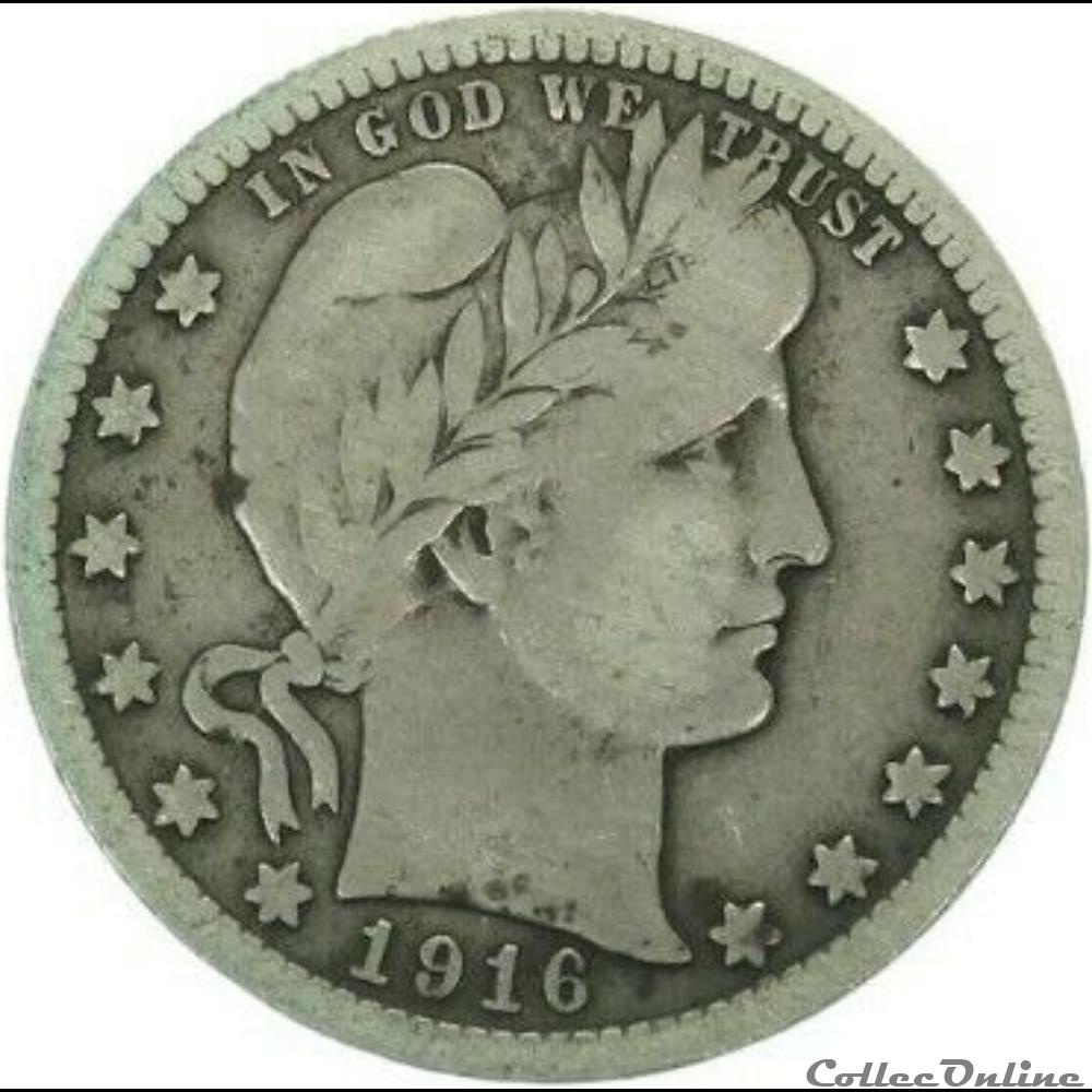1916 Denver Quarter $ monnaie monde etat uni 1916 denver quarter