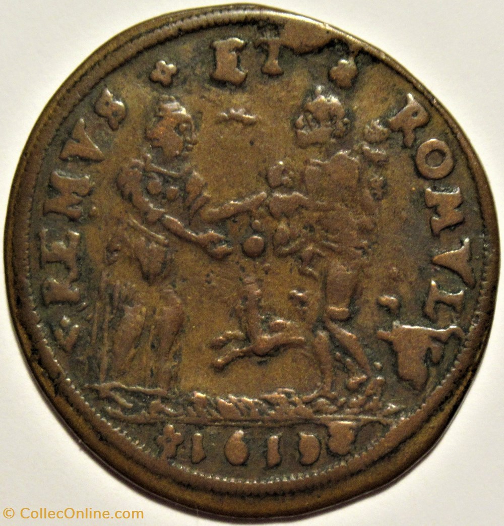 monnaies paranumismatique jetons poids remus romulus 1619 rechenpfennig nurnberg germany