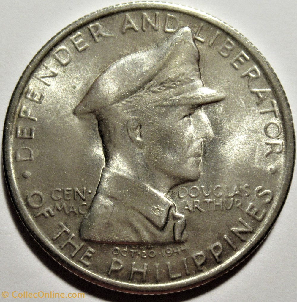 1947 Peso Philippines, Douglas MacArthur monnaies monde 1947 peso philippines douglas macarthur