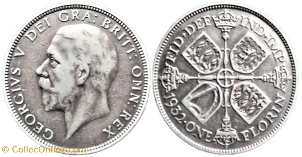 George V - One Florin 1932 - Great Britain monnaies monde royaume uni george v one florin 1932 great britain