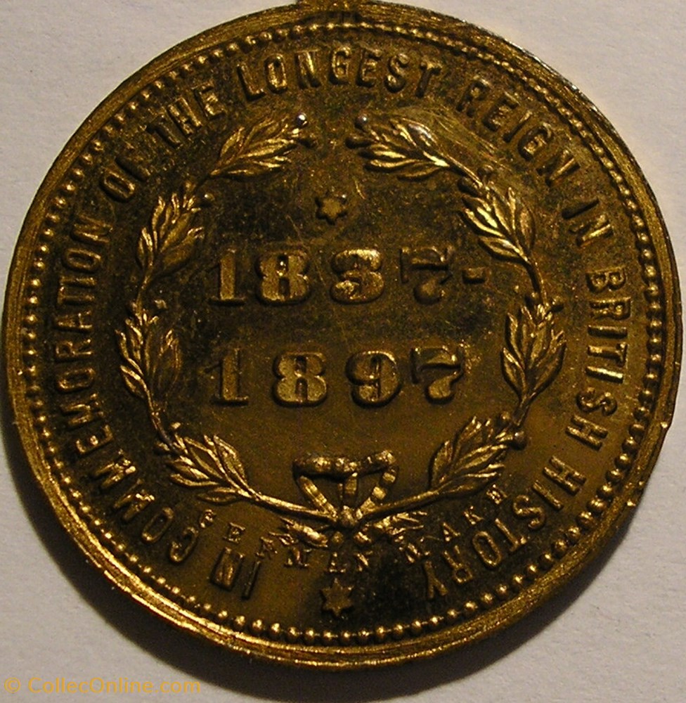 Queen Victoria - Longest Reign Commemorative Medalet 1837-1897 3 medaille royaume uni queen victoria longest reign commemorative medalet 1837 1897