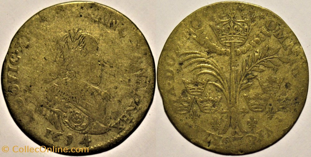 monnaies paranumismatique jetons poids louis xiii 1634 jeton toute victoire vient du seigneur