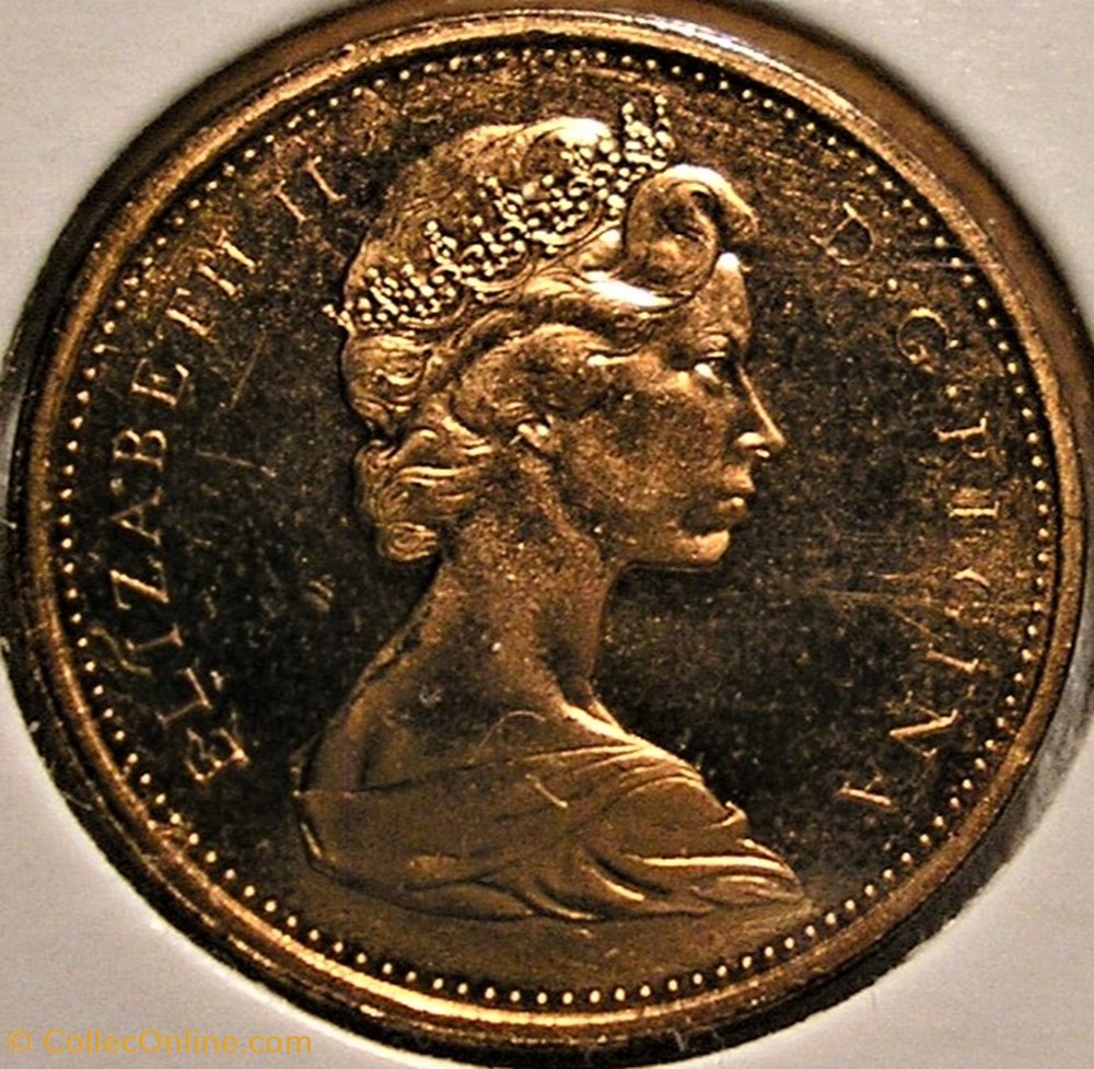 Elizabeth II - 1 Cent 1867-1967 - Centenary of Confederation (ex.2) monnaie monde canadum elizabeth ii 1 cent 1867 1967 centenary of confederation ex 2