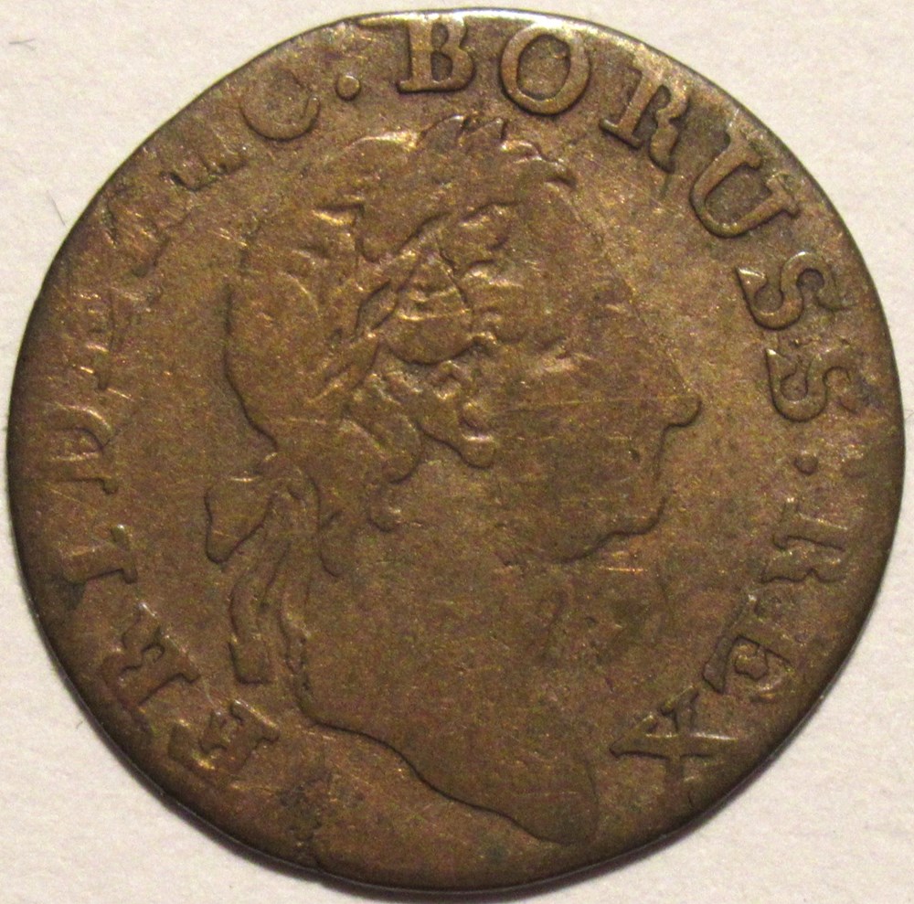 monnaies europe medievale saint empire romain germanique friedrich ii the great 1 stuber 1772 eastern friesland