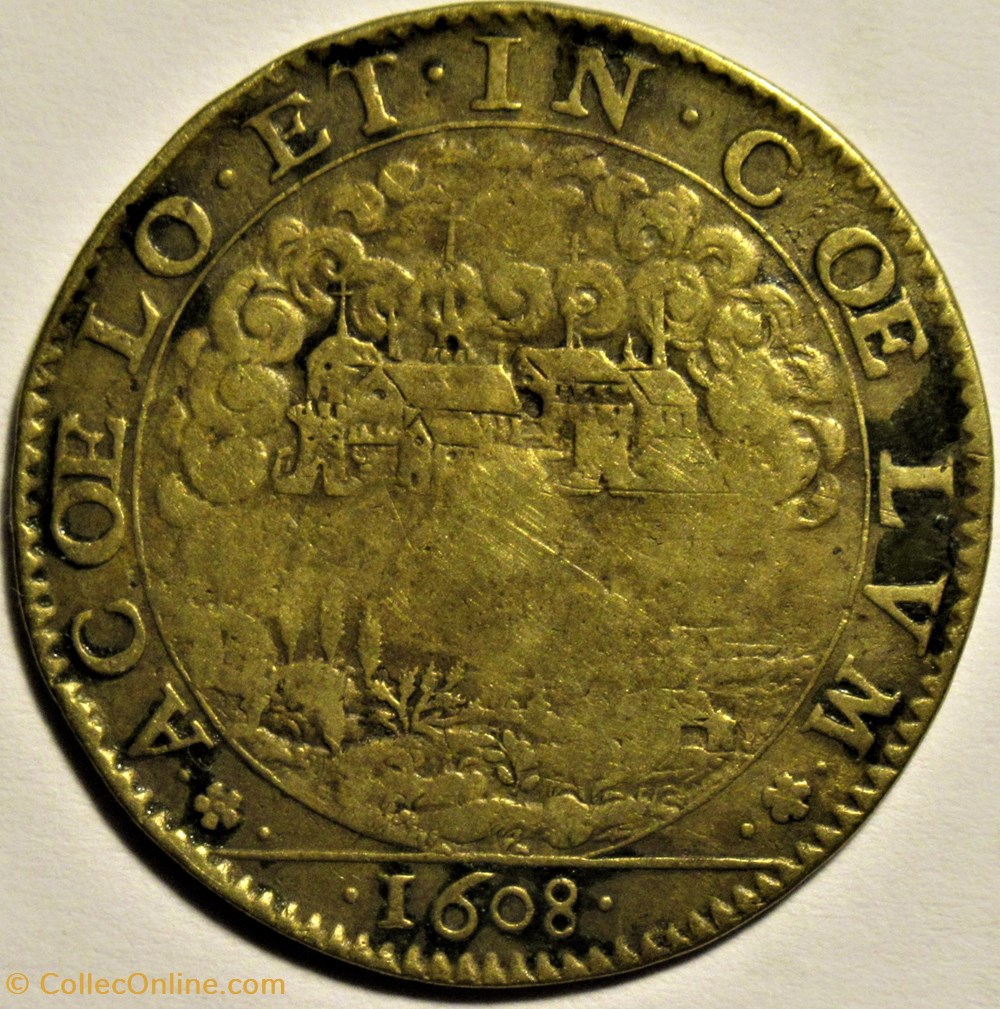 monnaies paranumismatique jetons poids henri iv jeton 1608 adversa coronant