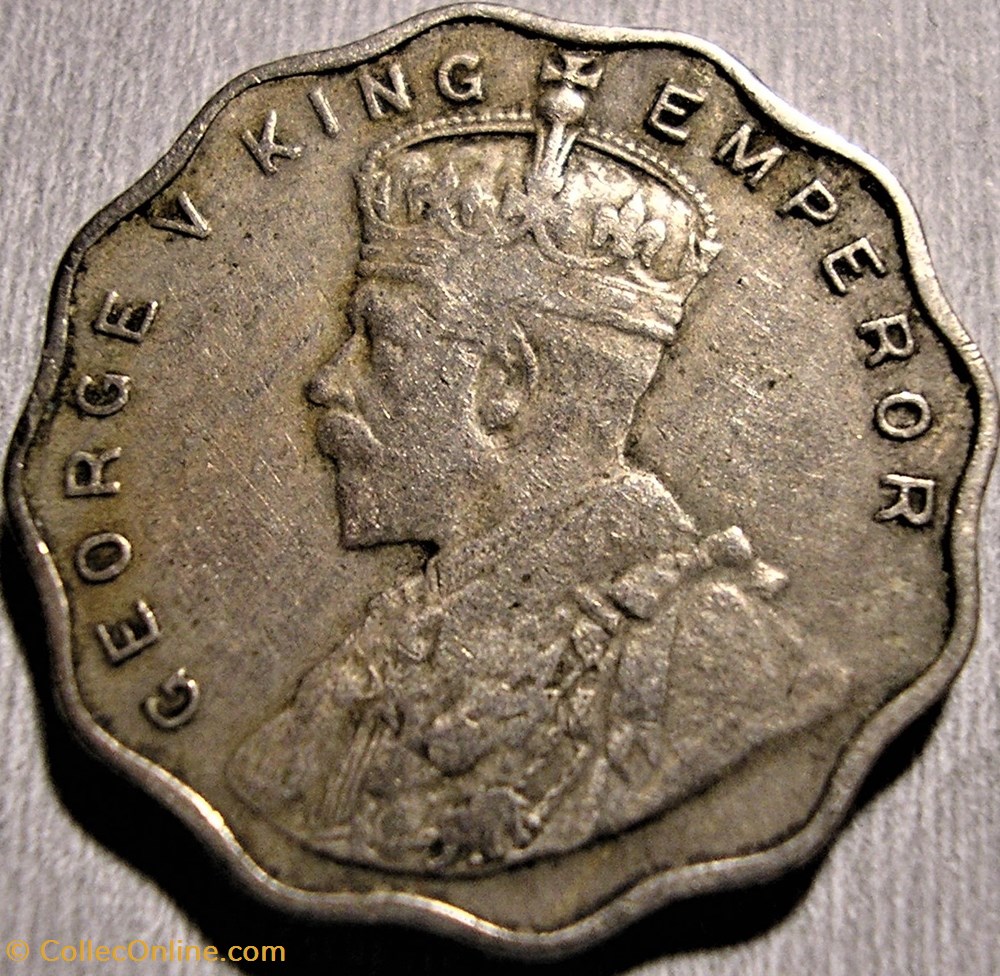 George V - 1 Anna 1917 Bombay - British India monnaie monde inde george v 1 anna 1917 bombay british india