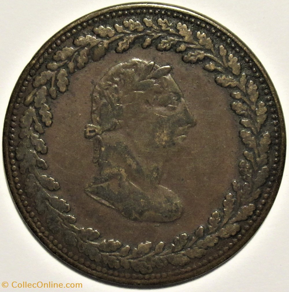 George III - HalfPenny Token 1812 - Tiffin's commerce (ex.4) monnaies monde canada george iii halfpenny token 1812 tiffin s commerce ex 4