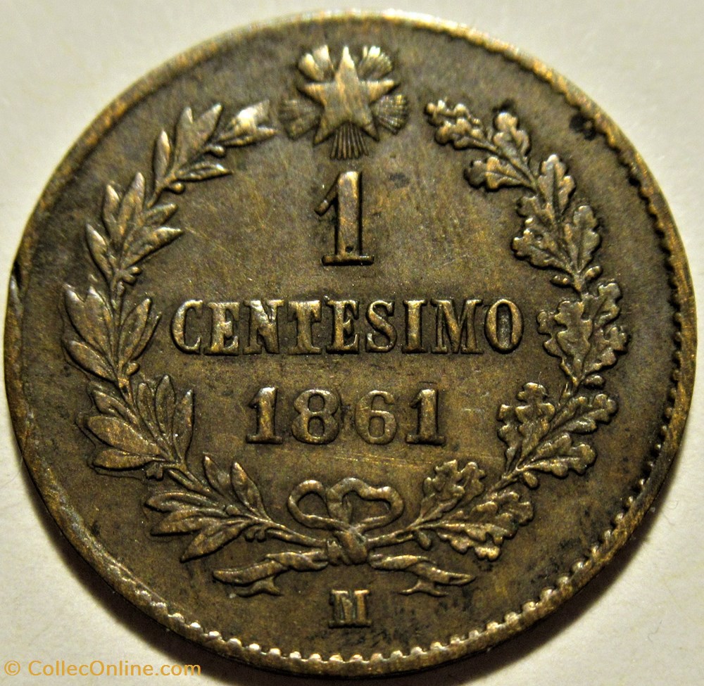 1861 Royaume d'Italie, Centesimo, Milano - Vittorio Emanuele II 3 monnaies monde 1861 royaume italie centesimo milano vittorio emanuele ii