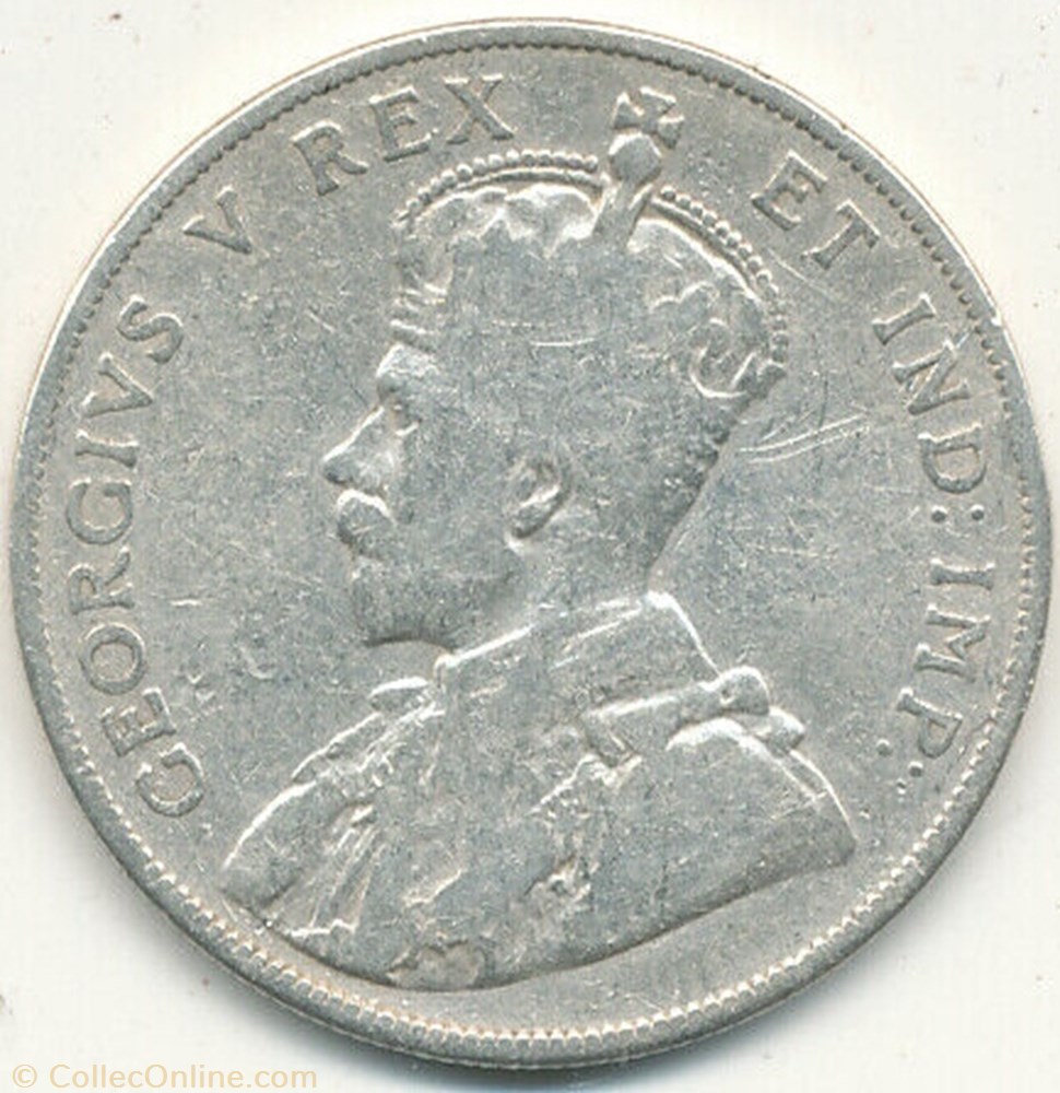 George V - 50 Cents 1911 monnaie monde canadum george v 50 cents 1911