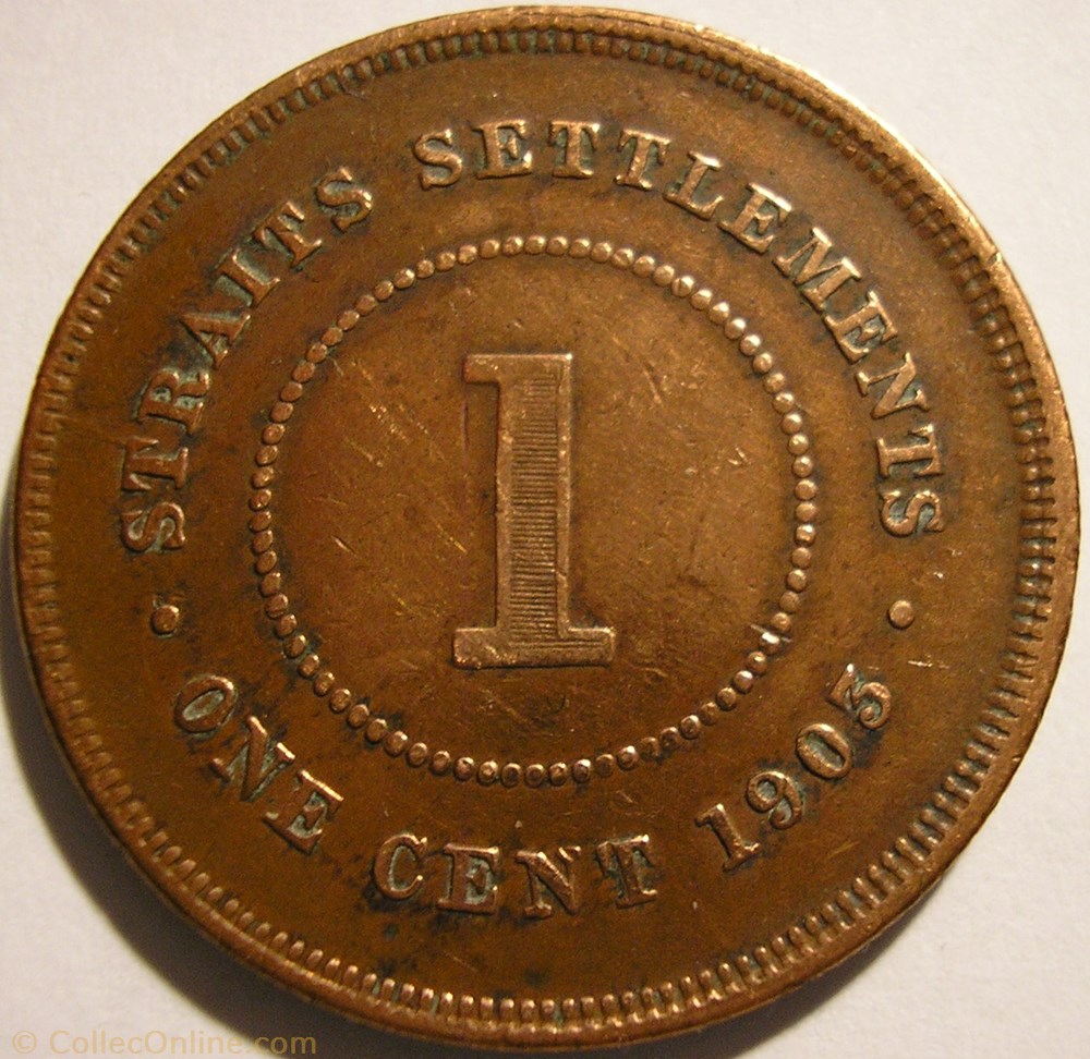 monnaie monde malaisie edward vii one cent 1903 straits settlements malaysia