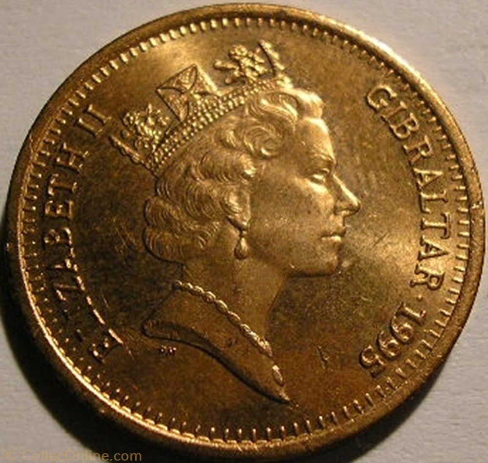 monnaie monde elizabeth ii 2 pence 1995 gibraltar