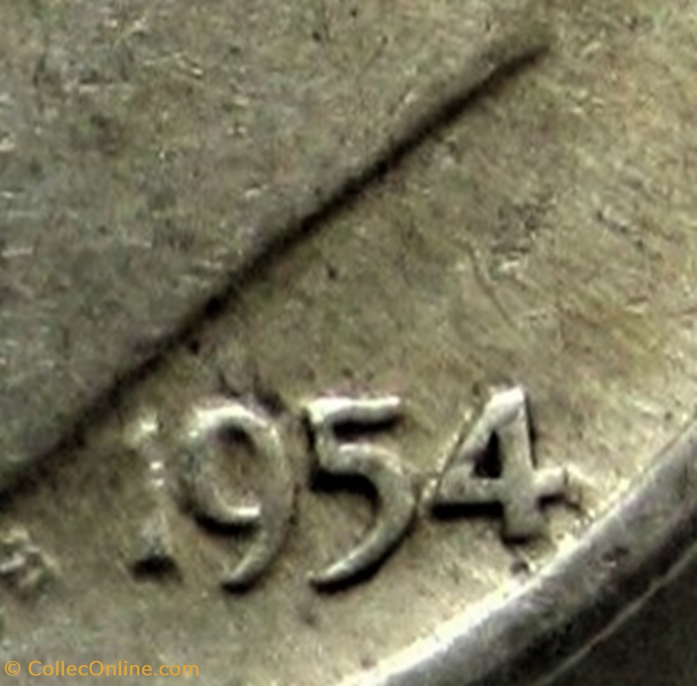 1954 Dime 4 monnaies monde etats unis 1954 dime