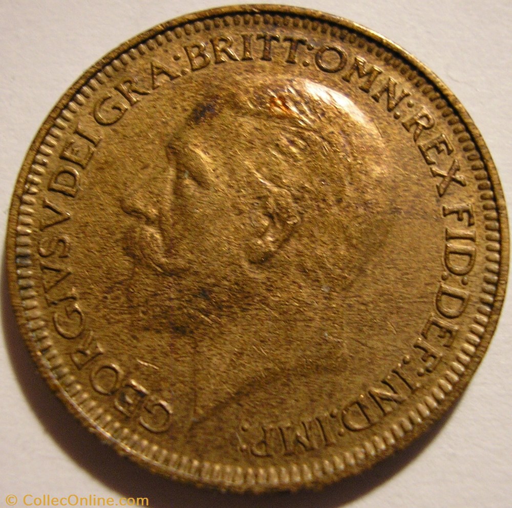George V - Farthing 1936 - Great Britain monnaies monde royaume uni george v farthing 1936 great britain