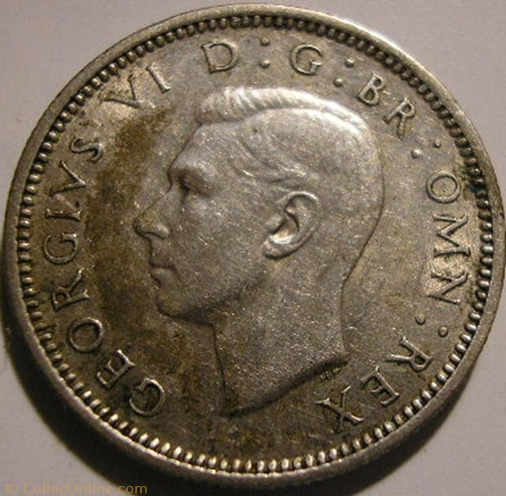 George VI - 6 Pence 1943 - Great Britain monnaie monde royaume uni george vi 6 pence 1943 great britain