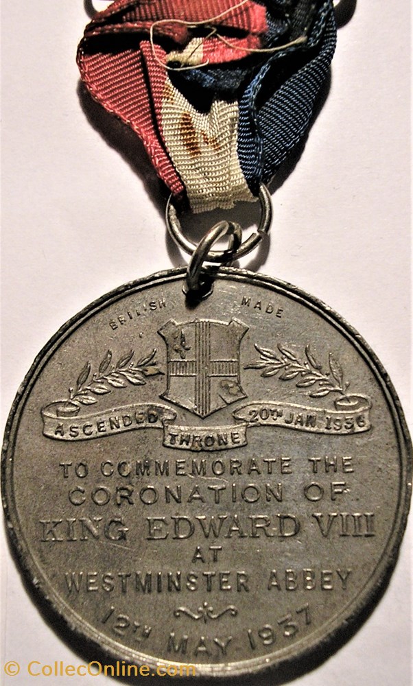 Edward VIII - Coronation Medal 1937 at Westminster Abbey, UK (ex.3) 5 medaille royaume uni edward viii coronation medal 1937 at westminster abbey uk ex 3