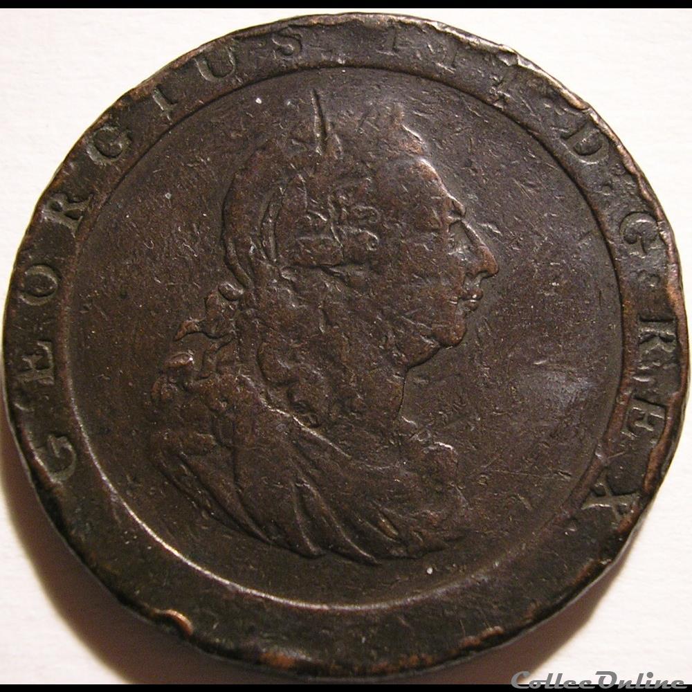 monnaie monde royaume uni george iii 1 penny cartwheel 1797 great britain