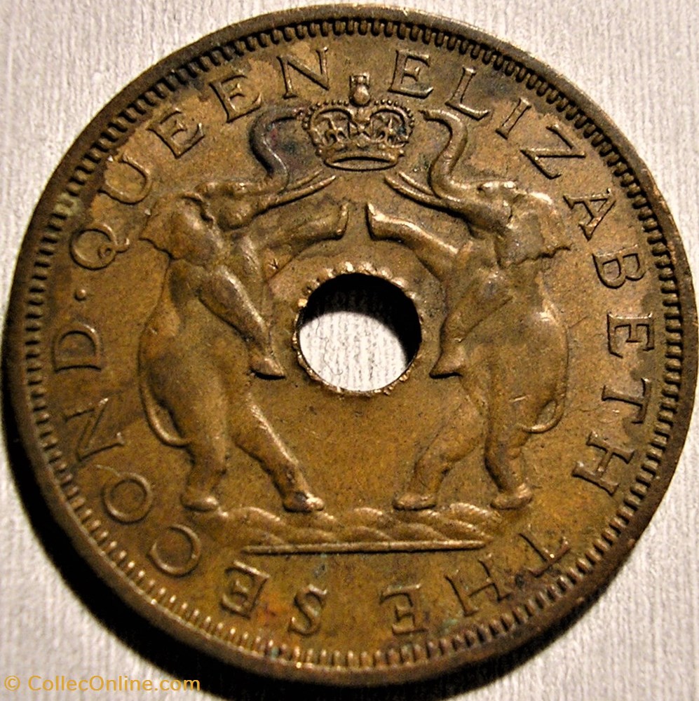 Elizabeth II - One Penny 1962 - Rhodesia & Nyasaland monnaie monde malawi elizabeth ii one penny 1962 rhodesia nyasaland