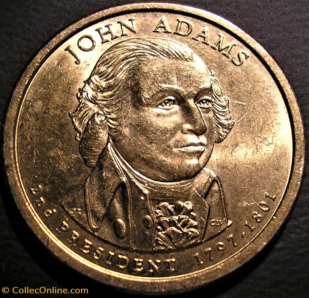 John Adams 2007 One Dollar Philadelphia Mint Coins World