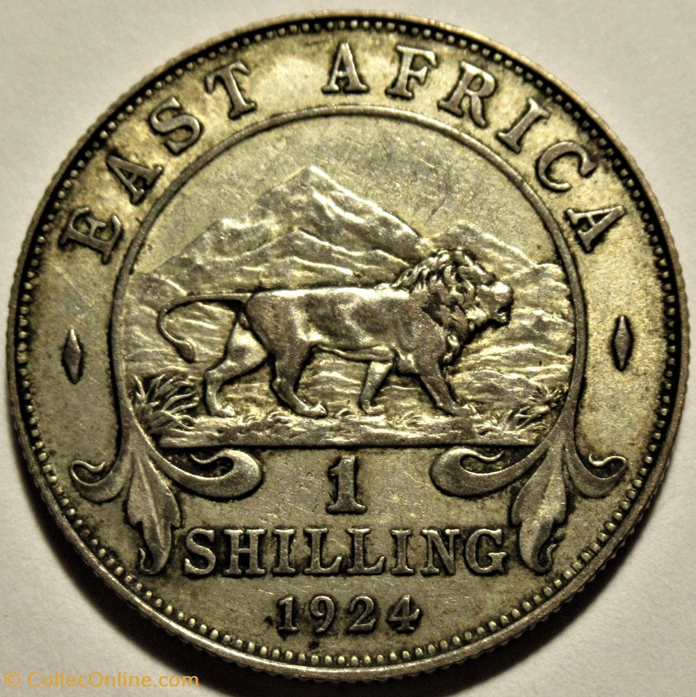George V - 1 Shilling 1924 - British East Africa 3 monnaies monde ouganda george v 1 shilling 1924 british east africa