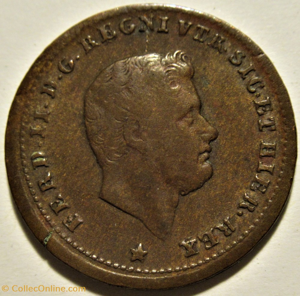monnaies monde italie 1858 royaume de naples 1 tornese ferdinando ii