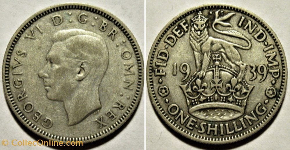 George VI - One Shilling 1939 - England monnaies monde royaume uni george vi one shilling 1939 england