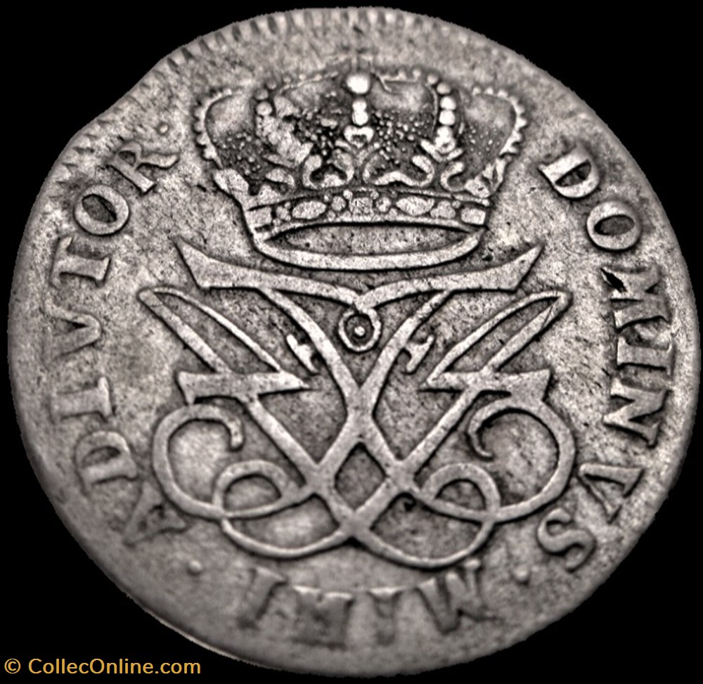 Frederik IV Denmark - 12 Skilling Dansk 1717 monnaies monde danemark frederik iv denmark 12 skilling dansk 1717