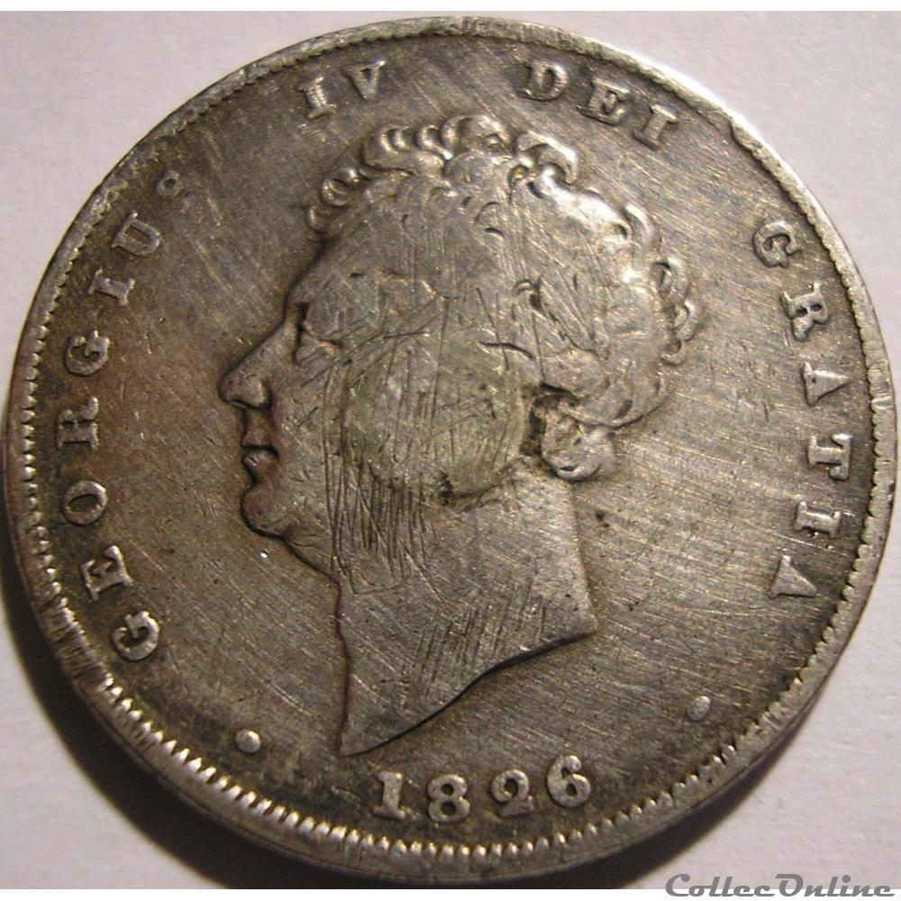 George IV - 1 Shilling 1826 - Great Britain monnaies monde royaume uni george iv 1 shilling 1826 great britain