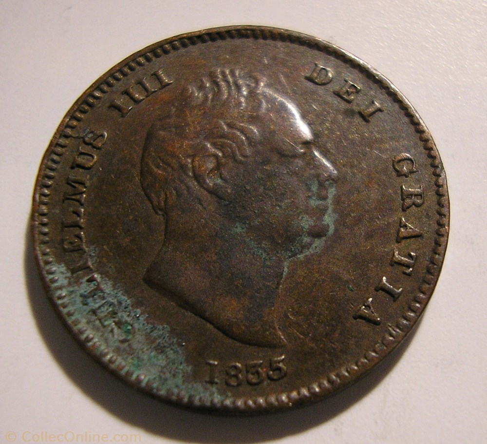 monnaie monde royaume uni william iv 1 3 farthing 1835 kingdom of great britain