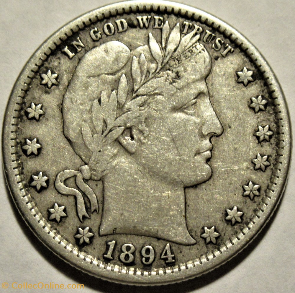 1894 San Francisco Quarter $ (ex.2) monnaies monde etats unis 1894 san francisco quarter ex 2