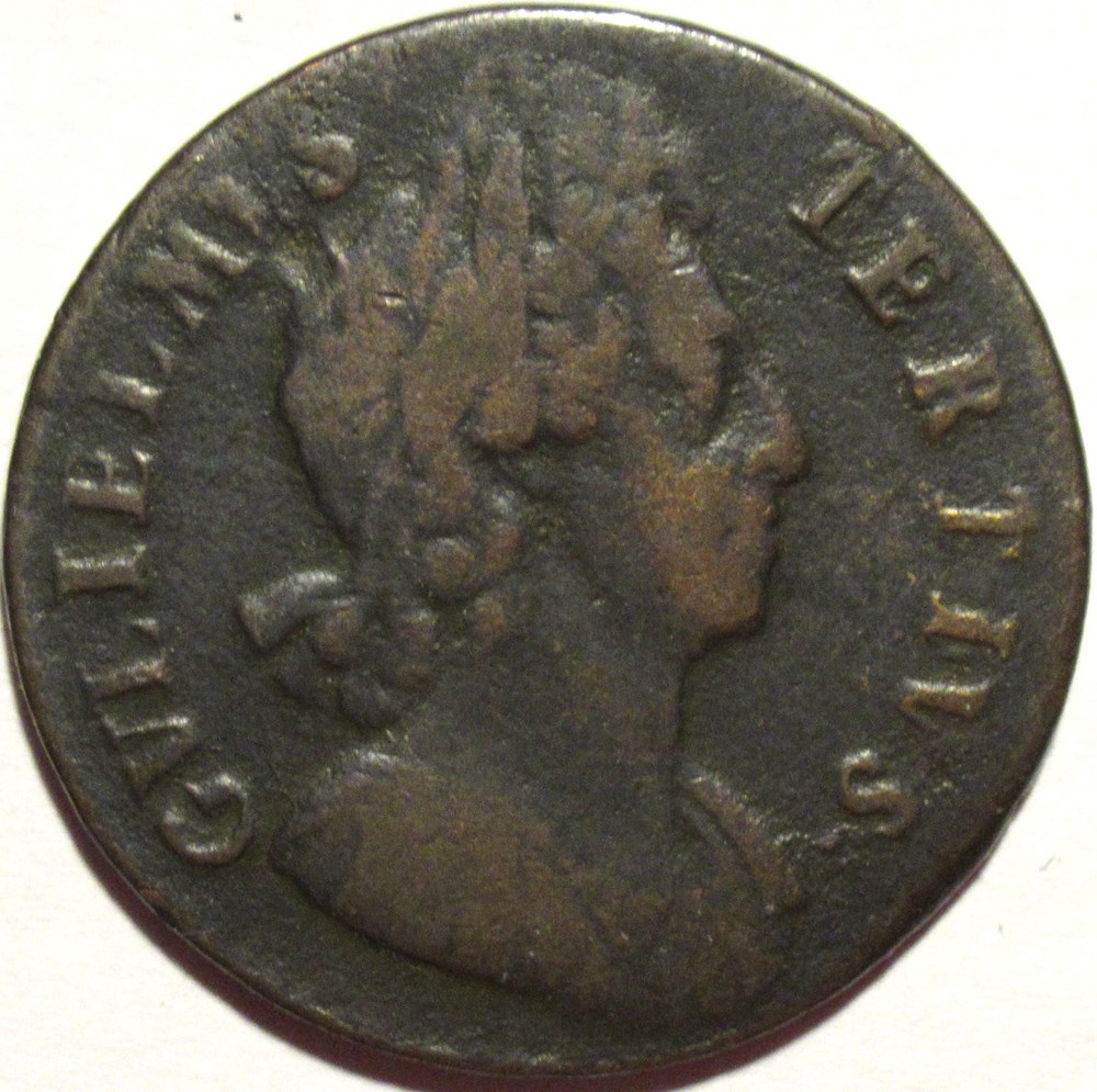 monnaies europe medievale royaume angleterre william iii halfpenny 1699 kingdom of england